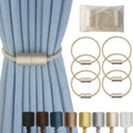 Magnetic Curtain Tiebacks 6 Pack Beige Curtain Rope Tieback Curtain Holders for Drapes Modern Tie Backs Decorative Curtain Holdbacks