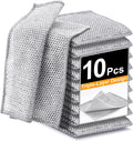 Non Scratch Wire Dishcloth, Multipurpose Wire Dishwashing Rag for Wet and Dry, Multifunctional Dish Rags for Washing Dishes Kitchen Cleaning