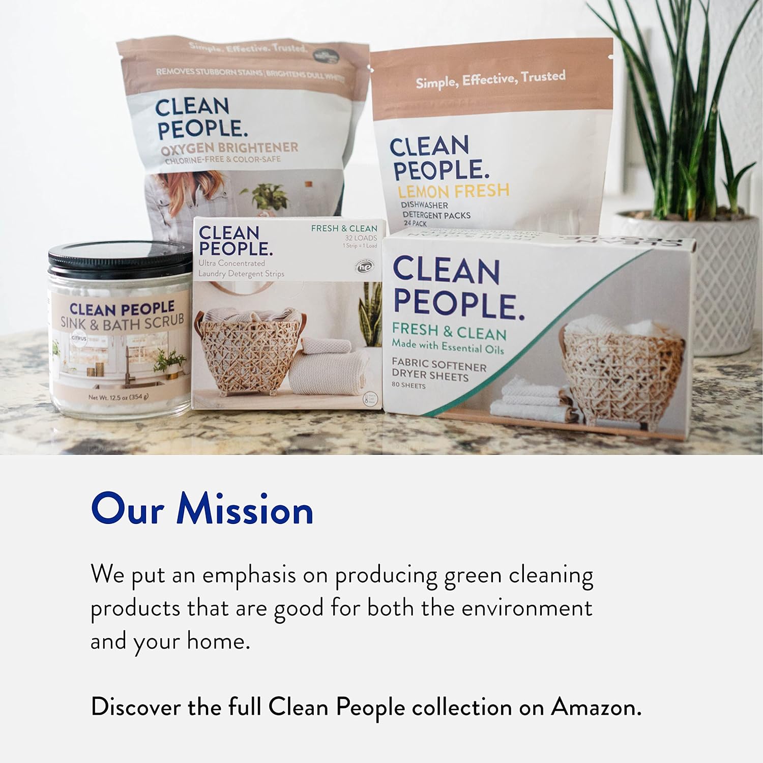 The Clean People Oxygen Brightener Stain Remover | Bleach Alternative, Simple Ingredients, Brightens Dull Whites AND Colors | 41 oz