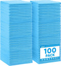 HOMEXCEL Blue Microfiber Cleaning Cloth, 100 Pack Cleaning Towels for Kitchen, Lint Free, Scratch-Free, Highly Absorbent, and Reusable Cleaning Rags for House, Window and Glass, Cars, 11.5 X11.5 inch