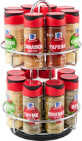 McCormick Spice Rack, Two Tier Chrome, Featuring 16 Herbs & Spices for Everyday Cooking, Great Gift for Housewarming, Wedding & Bridal Shower, 26.09 oz