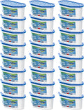 Moisture Absorbers, 24 Pack, Compact Dehumidifier for Closet, Efficient Humidity Absorber Boxes, Moisture Absorber for Closet, Odor Eliminator with Fragrance Free, Blue, 6.4oz, 300ml