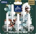 Glade PlugIns Refills Air Freshener, Balsam & Spruce, Scented and Essential Oils for Home and Bathroom, 0.67 Fl Oz, 5 Count