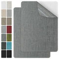 J.CARP 2Pcs Linen Repair Patches, Large Self-Adhesive Fabric Patch for Sofas, Couch, Furniture, Car Seats (8 * 11 inches-2PCS Light Gray)