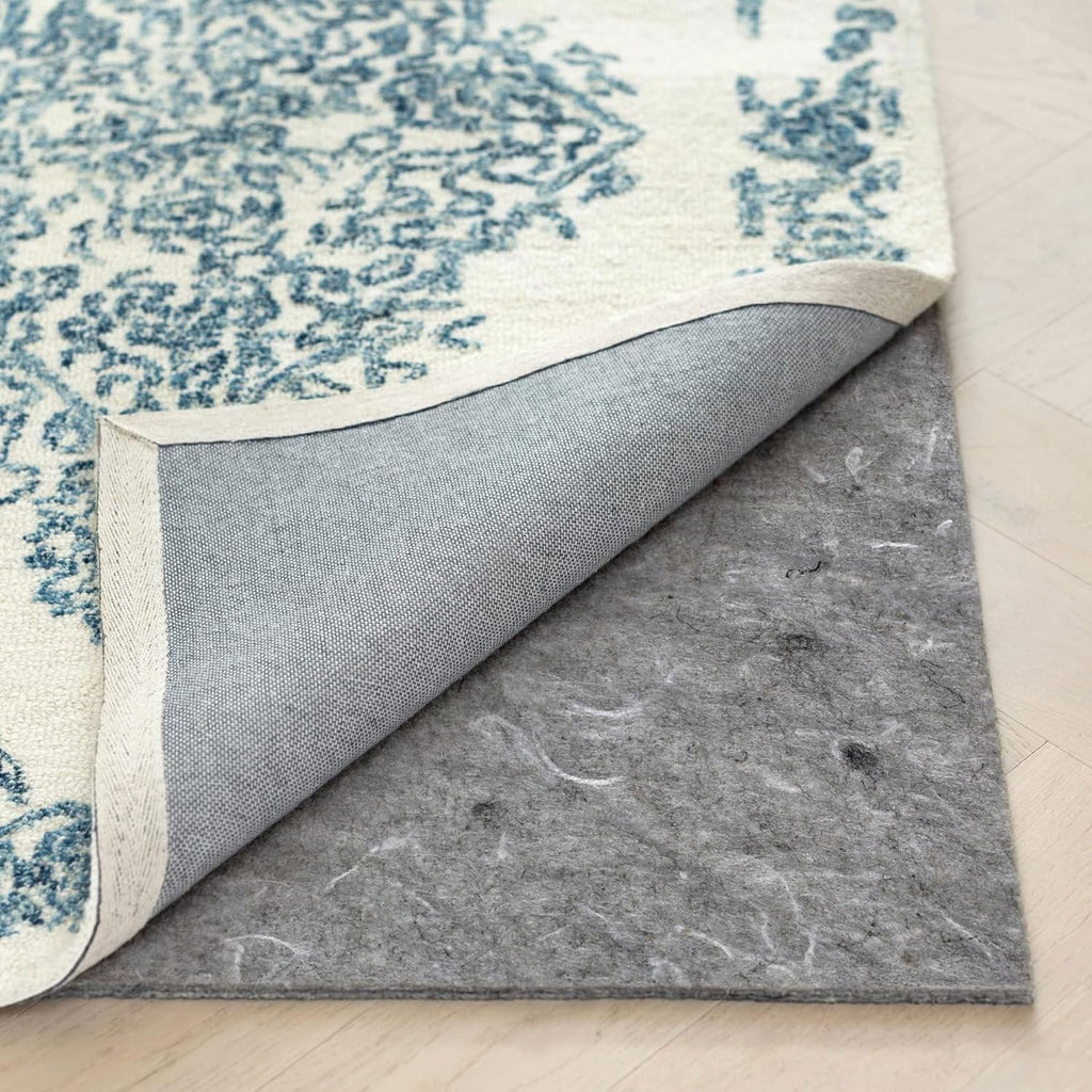 RUGPADUSA - Dual Surface - 10'x12' - 1/8" Thick - Felt + Rubber - Non-Slip Backing Rug Pad - Adds Low-Profile Comfort and Protection