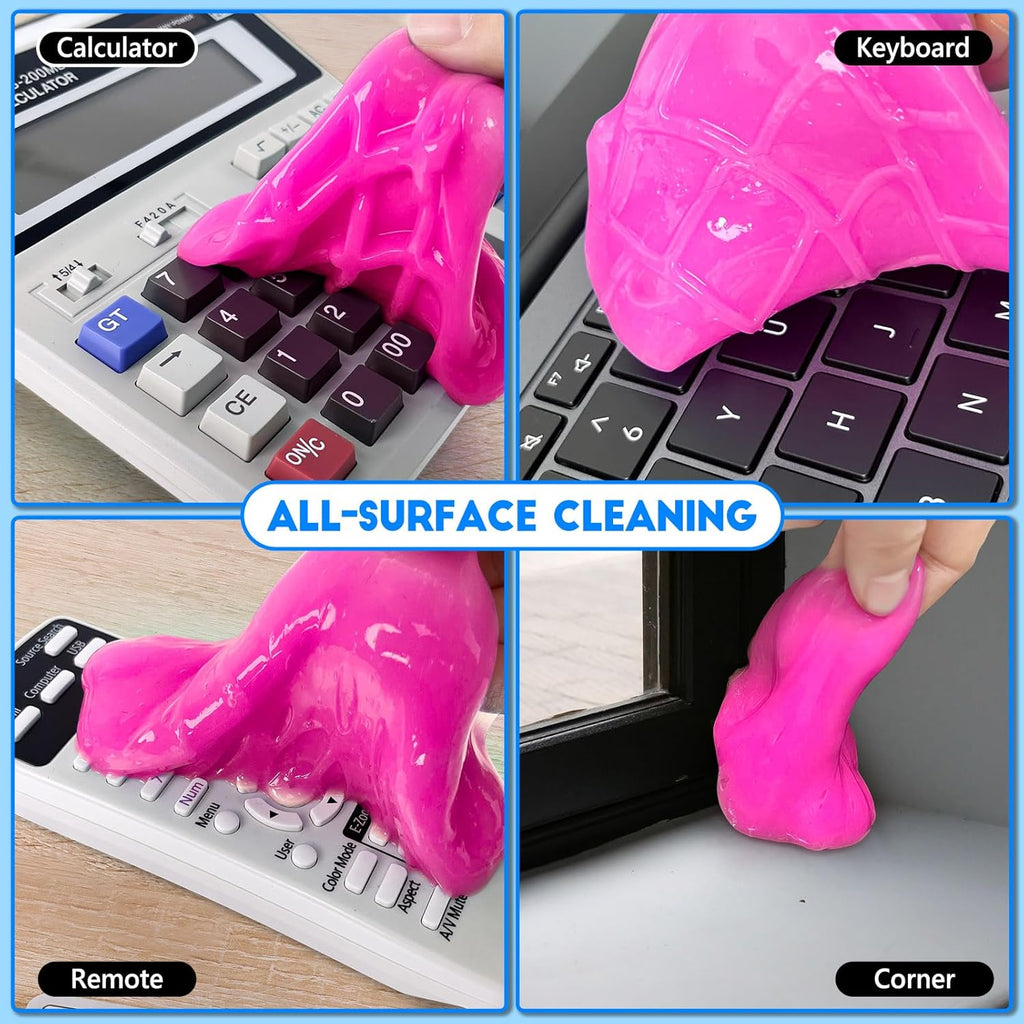 Car Cleaning Gel, 2 Pack Car Cleaning Putty, Universal Auto Deatiling Tools, Reusable Interior Cleaner for Car Keyboard Air Vent, Car Slime Cleaner Dust Cleaning Gel