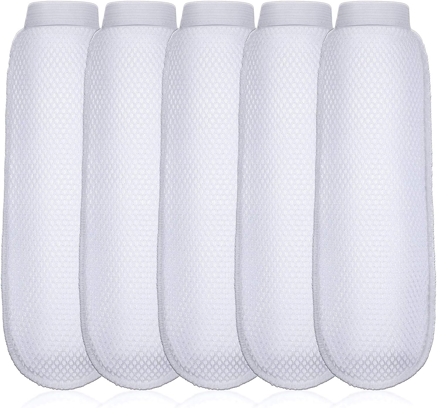 Boao 5 Pieces Nylon Lint Traps for Washing Machine Discharge Hose Lint Traps Nylon Mesh Catcher for Washing Machine Drain Systems Cleaning Tools