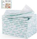 Cooyes Absorbent Refrigerator Liners, Non Slip Fridge Bin Liners and Mats Washable, Refrigerator Shelf Liner for Glass Shelves and Kitchen Cabinet Drawer, 12 Pack, 12" × 24"