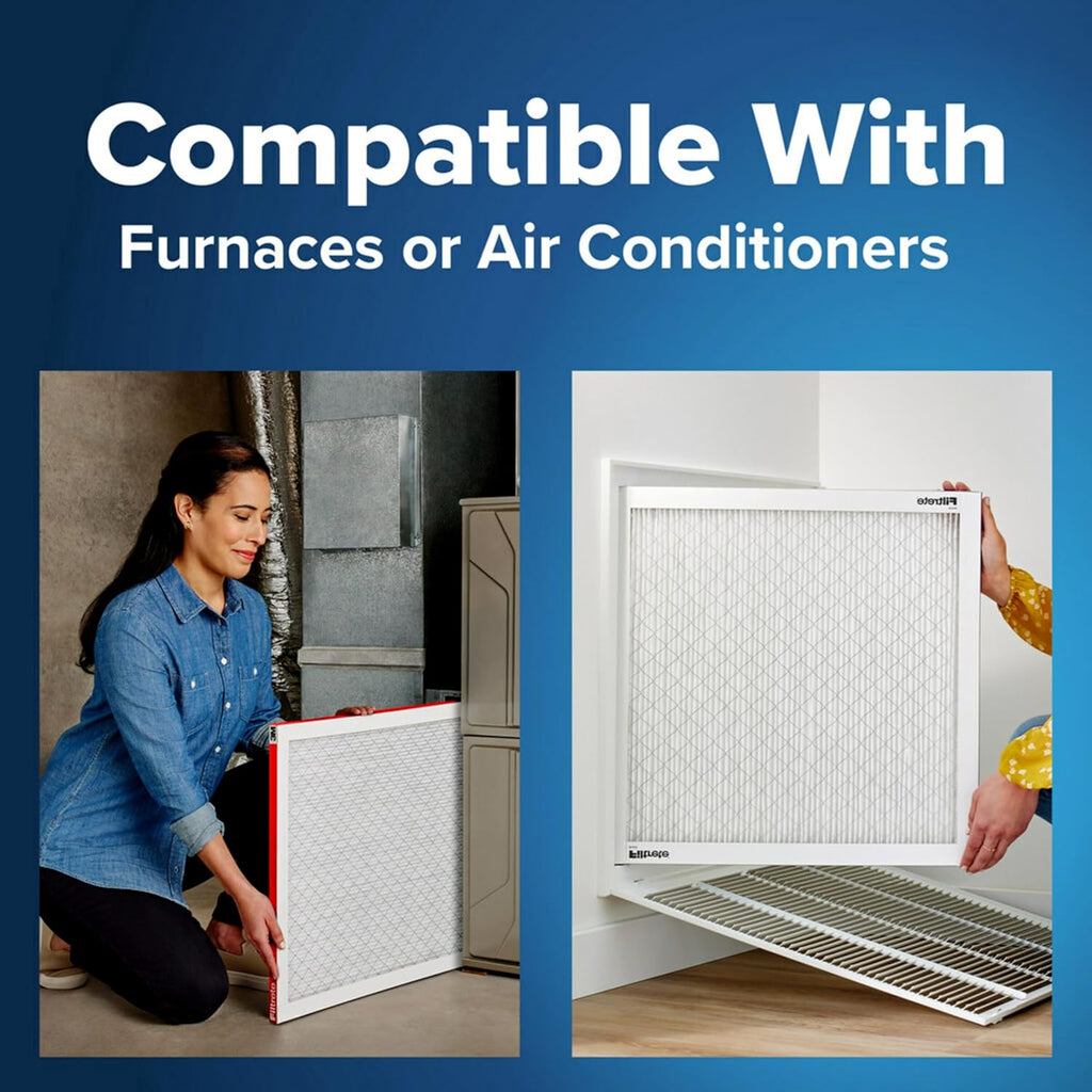 Filtrete 12x12x1 AC Furnace Air Filter, MERV 11, MPR 1000, Micro Allergen Defense, 3-Month Pleated 1-Inch Electrostatic Air Cleaning Filter, 6 Pack (Actual Size 11.81x11.81x0.81 in)
