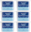 Moisture Absorber Tub Fragrance Free - 6-Pack - 10.5 oz Unscented Disposable Odor Eliminator Box & Dehumidifier for Garage, Home, Kitchen, Bedroom, Bathroom, Closet, Cars, and Boats
