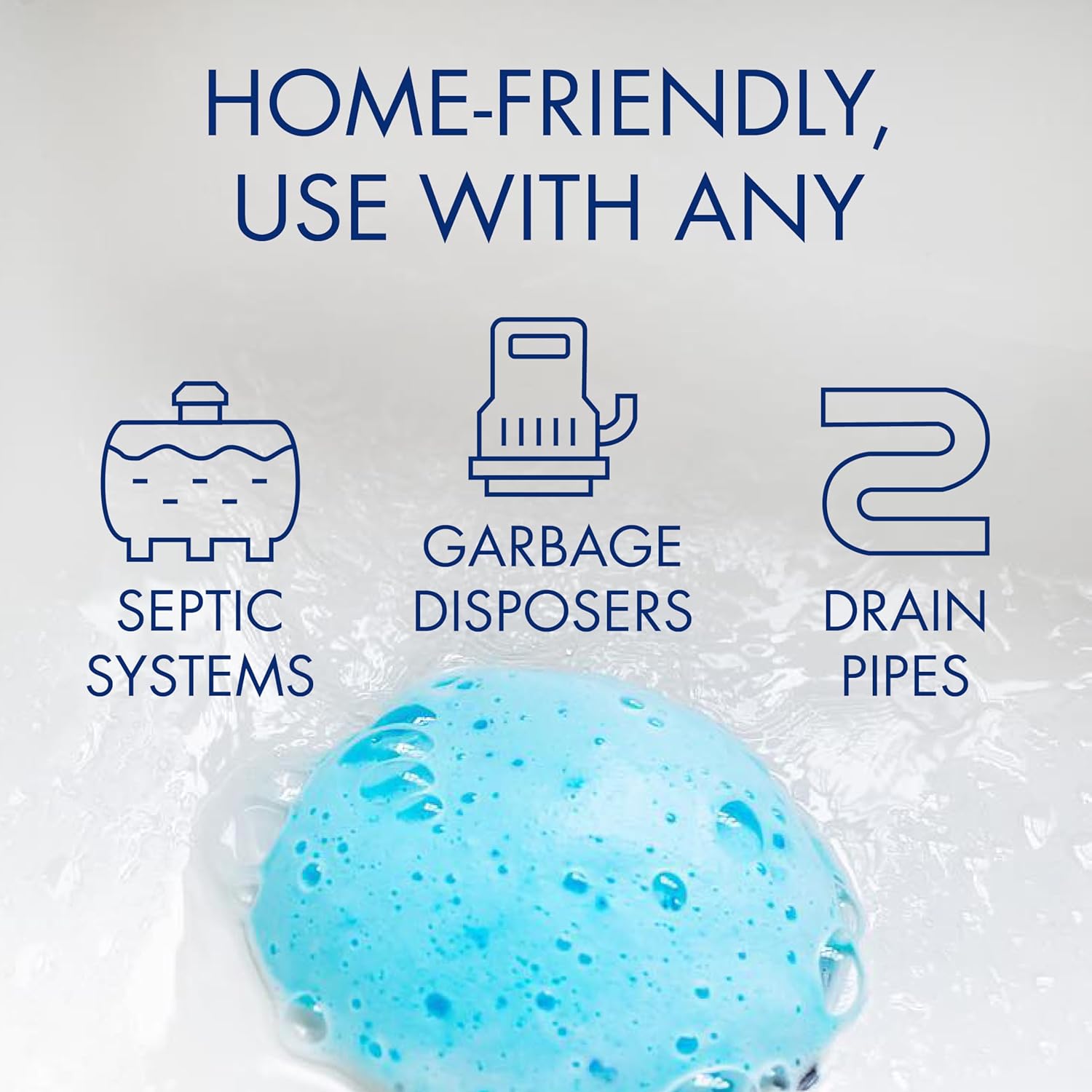 Glisten Garbage Disposer Cleaner and Freshener with Foaming Action, Helps Remove Buildup in Drains, Lemon Scent, Made in the USA, 16 Packets