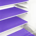 24Pcs Refrigerator Liners, Washable Fridge Liner Mats Covers Pads for Glass Shelf Cupboard Cabinet Drawer Home Kitchen Accessories Organization (Purple)