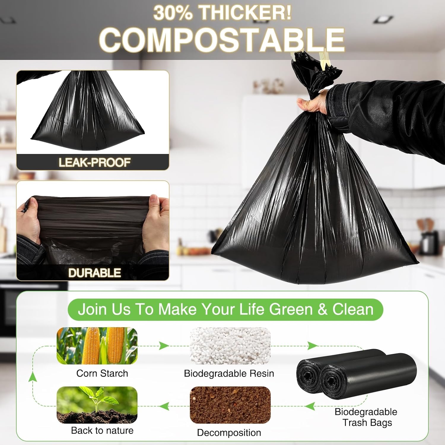 Small Bathroom Trash Can with Lid Soft Close, 1.8 Gallon Stainless Steel Garbage Can with Removable Inner Bucket,75Count Trash Bags, Slim Step Pedal Trash Bins