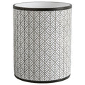 Allure Home Creation Shelby Resin Grey Multicolored Wastebasket Trash Can, Compact Size, 1.74 Gallons