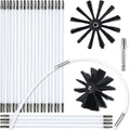 HOKLNUSE Dryer Vent Cleaner Kit Chimney Sweep Cleaning Tools Pellet Stove Cleaner Kit Air Dryer Duct Fireplace Brushes for Easy Lint Cleaning with 4" and 6" Brush Heads (Medium Duty, 30Feet)