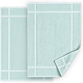 Pearl Linens Pack of 2 100% Cotton Bath Mat 18x25 inches, Soft & Absorbent Quick Dry Bathroom Mat Set, Not Bathroom Rugs, After Shower Mat, Bath Tub Mat, 687 GSM, Machine Washable, Mint Green