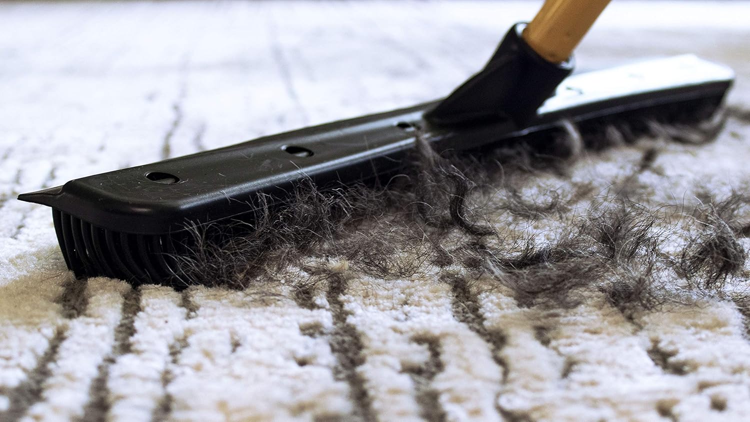FURemover Pet Hair Rubber Broom 2-Piece Set containing Original and PRO Furemover Brooms for Carpet, Tile and Hardwood