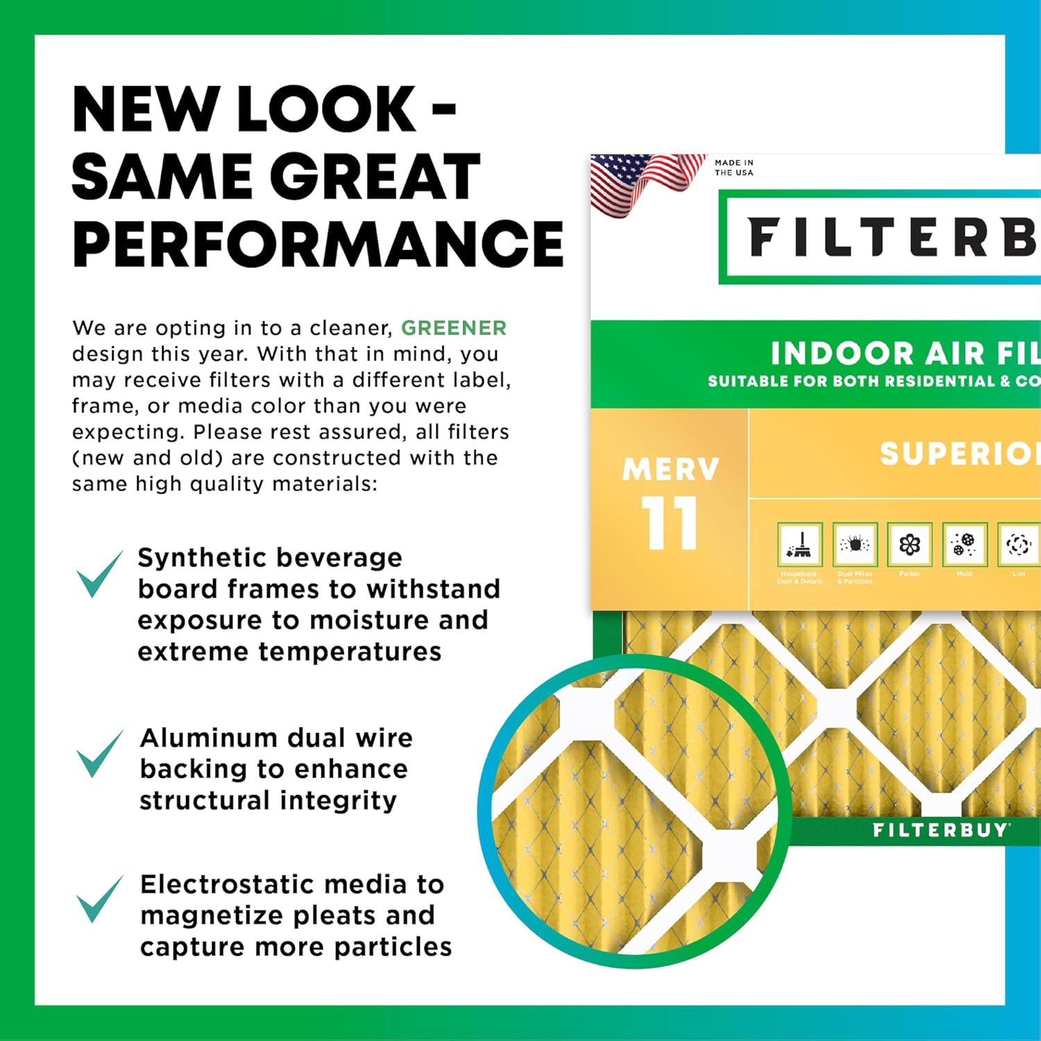 Filterbuy 24x36x1 Air Filter MERV 11 (MPR 1200) Allergen Defense Replacement (4-Pack), Electrostatic Pleated HVAC AC Furnace Filters, Made in USA (Actual Size: 23.50 x 35.50 x 0.75)