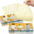 BOS, Odor-Sealing Dirty Diaper Trash Bags - Scent & Smell Free (Color: Cream Yellow) (Pack of 2) (Medium)