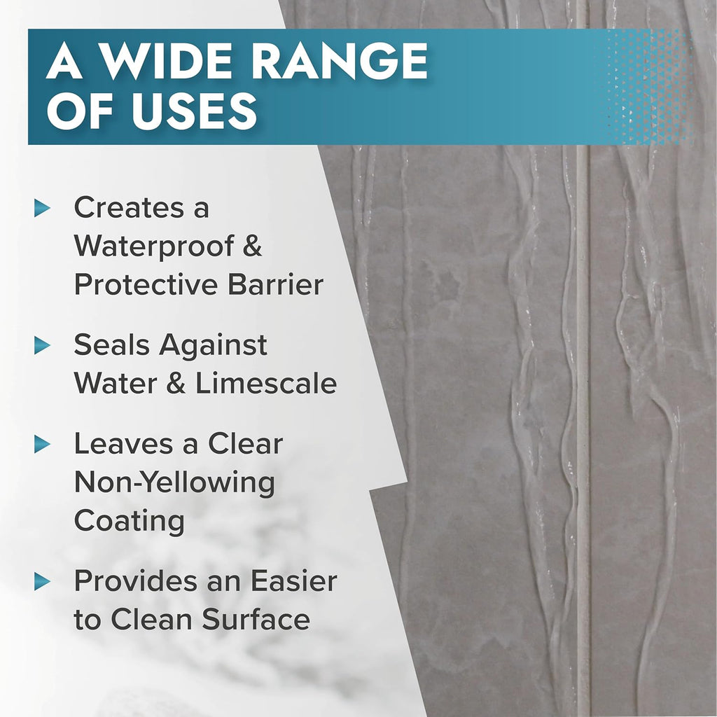 Polar Tile & Grout Sealer Clear Aerosol Spray - 6 x 13.5 Fl Oz | Instantly Waterproofs and Protects Floor Tile Grout | Ideal for Bathroom, Shower & Kitchen | Interior & Exterior Tile Sealer
