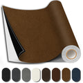 Suede Repair Patch, 17X79 Inch Fabric Large Repair Tape, Self-Adhesive Patches for Furniture, Sofa, Car Interior, Shoes, Hand Bag, Clothing (Brown, 17X79 Inch)