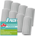 8 Pack Damp Dusting Sponge Duster, Grey Dust Cleaning Sponge, Reusable Household Cleaning Sponge Tool for Blinds, floorboards, Fan Blades, Vents, Glass, Railings, Mirrors