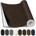 Suede Repair Patch, 17X158 Inch Fabric Large Repair Tape, Self-Adhesive Patches for Furniture, Sofa, Car Interior, Shoes, Hand Bag, Clothing (Coffee, 17X158 Inch)