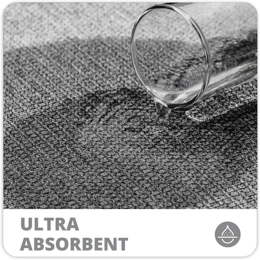 Bath Mat,Ultra Thin Bathroom Runner Rugs,Large Bath Mats for Bathroom,Quick Dry,Non-Slip,Machine Washable,Low Pile,Bath Rug,Shower Outside,Sink,Home Decor Accessories.Grey,1'5"x4'11"（17x59inch）