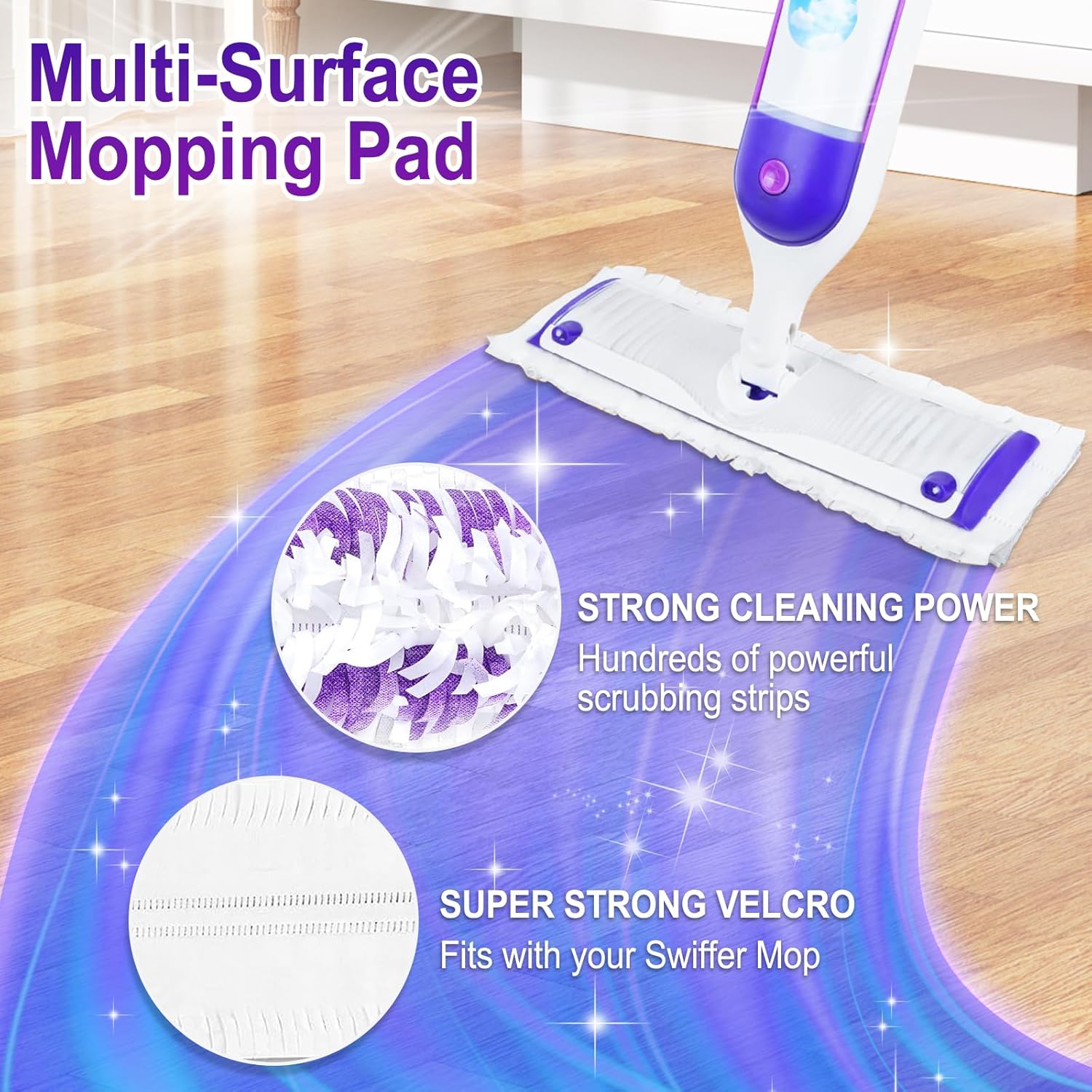 36 Count Power Mop Pads Refills for Swiffer Power Mop Pads,Compatible with Swiffer Power Mop Refills Replacement Disposable Power Mopping Pads Refills for Multi-Surface Floor Cleaning