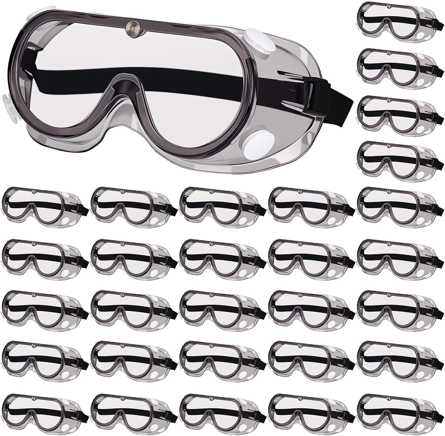 Yunsailing Protective Safety Goggles Lab Over Glasses Clear Anti Fog Eye Protection Goggles for Men Women