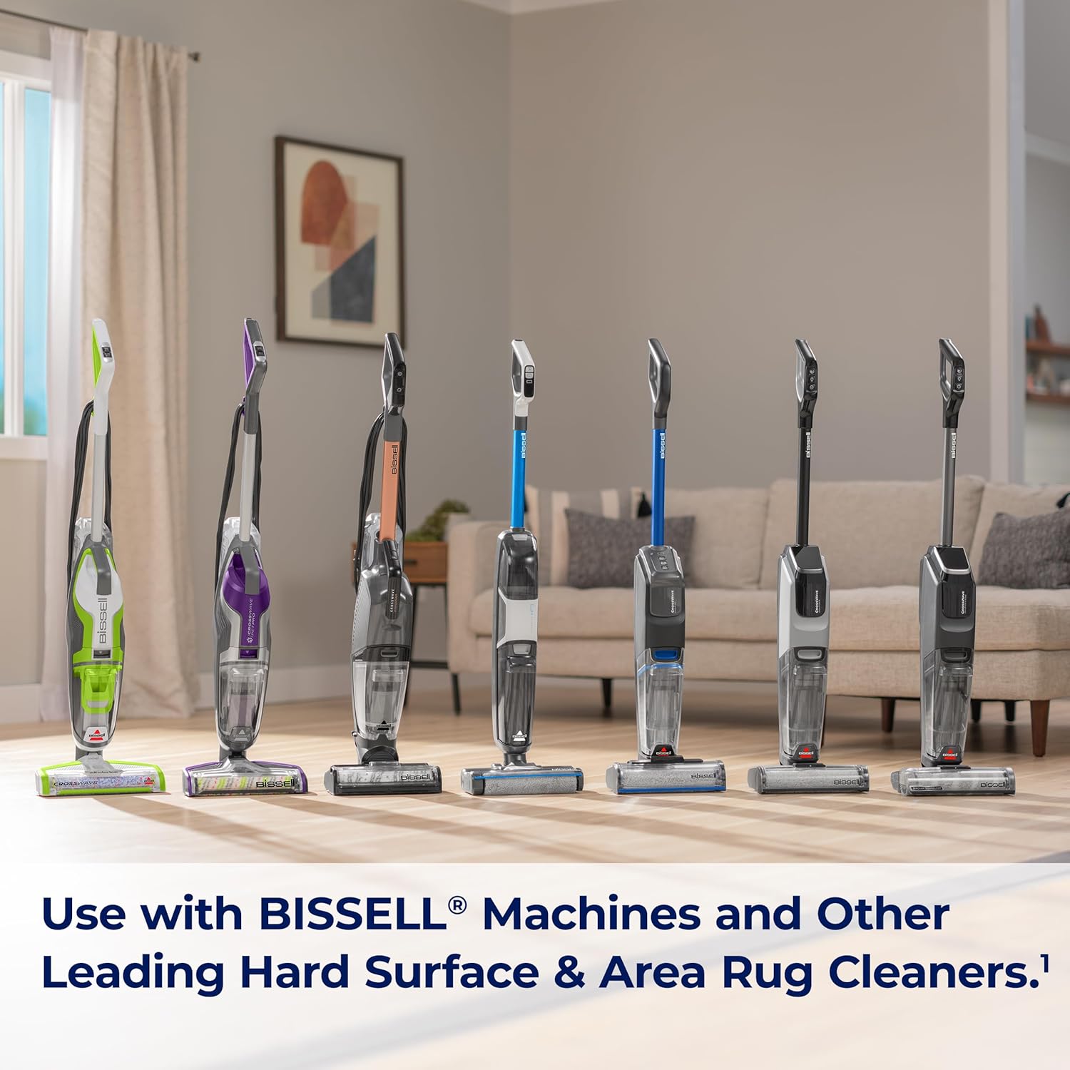 Bissell Multi-Surface Pet Formula with Febreze Freshness for Crosswave, 2295L, 80 oz, Safe to use on Sealed Hard Floors and Area Rugs, Removes Tough Pet Messes, and Eliminates Odors. Febreze Freshness