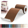 Linen Repair Tape 4x79 inch, Self Adhesive Fabric Patches, Linen Patch Tape Kit, Fabric Repair Tape for Couch Sofas, Headboards, Chairs, Pillows, Curtains, Couches - Brown