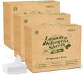 Poesie Laundry Detergent Sheets 3 Pack 480 Count 240 Loads Laundry Detergent for Travel Home Save Space Portable Laundry Strips Hypoallergenic Concentrated Soap Sheets Washing HE Fragrance Free