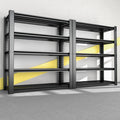 5-Tier Garage Shelving Heavy Duty, 3000 LBS Capacity Metal Storage Rack 76" H x 60" W x 24" D, Adjustable Shelves Unit for Garage, Warehouse, Basement, Pantry, Workshop.2 Pack