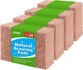 AIDEA Non-Scratch Natural Scouring Pads, Dish Scrubber Pads for Household and Kitchen, Cellulose Multipurpose Scour Pads for Cleaning -Natural Sisal Fibers, 24 Pack, 5.5in*3.5in