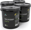 Wipex Table Bussers - Natural Cleaning Vinegar Counter and Table Wipes, 400 Ct Unscented Disposable Plant-Based Cloth for Tables, Counters, Surfaces for Restaurant, Cafes and Home Use, Pack of 4