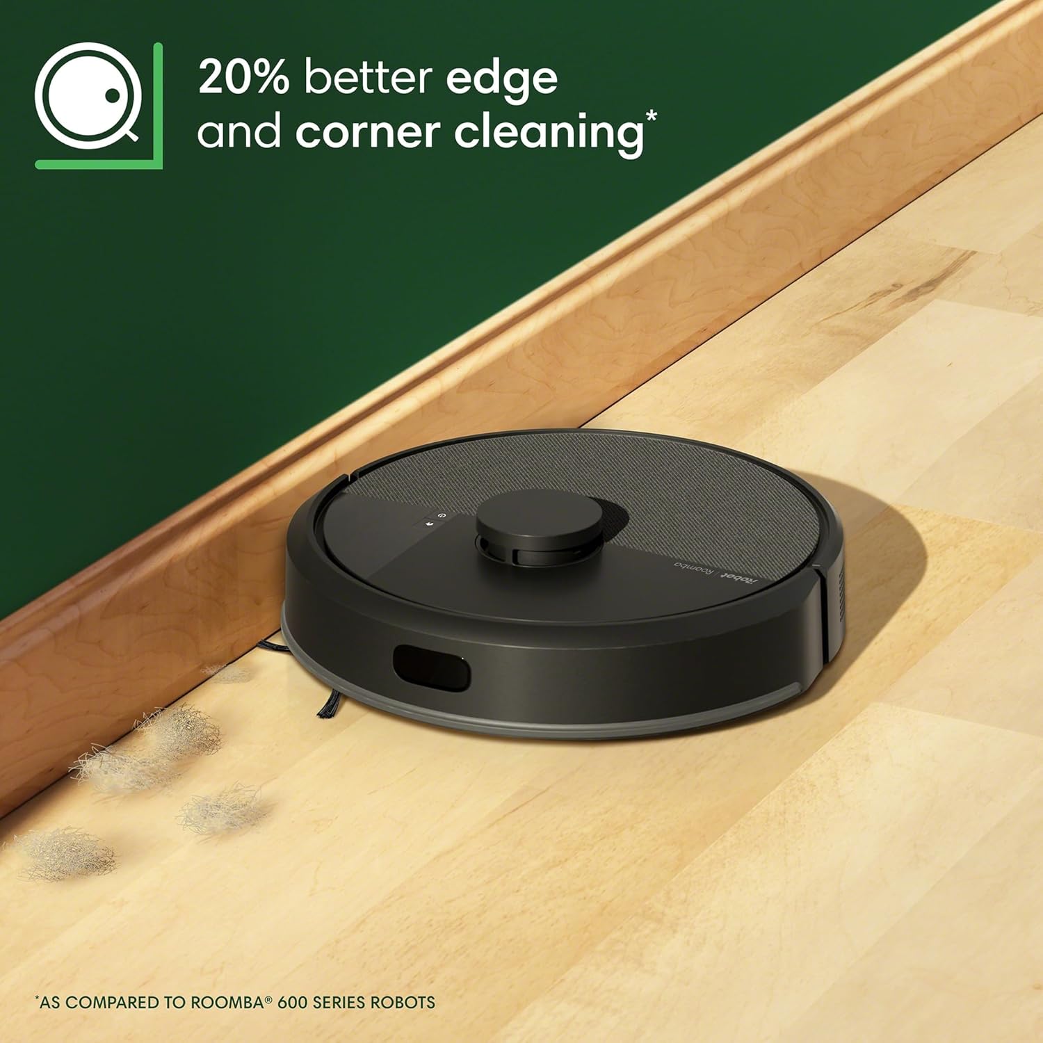 iRobot Roomba 104 Vac Robot Vacuum - Intense Power-Lifting Suction, Smart & Fast Home Mapping, Ideal for Pet Hair, LiDAR Navigation, Multi-Surface Cleaning, Cleans in Neat Rows, Self-Charging