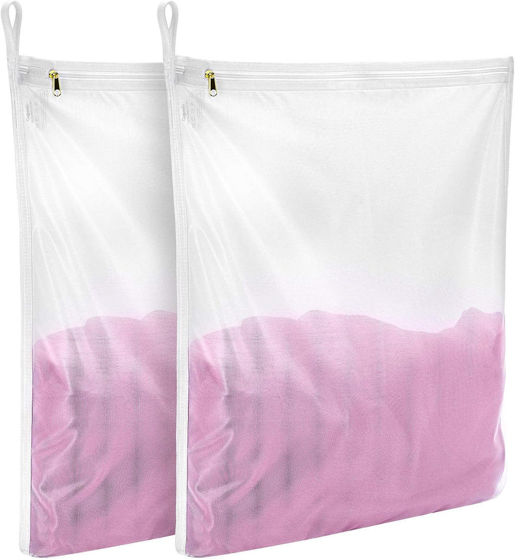 GOGOODA Delicates Laundry Bags, Fine Mesh Wash Bag for Lingerie, Underwear, Bra, Silk, Socks with Hanging Loop