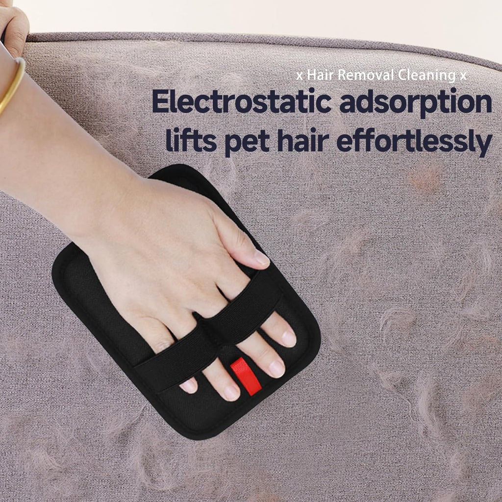 Pet Hair Remover and Electrostatic Cats & Dogs Hair Remover,Portable, Reusable pet Hair Remover Tool for Furniture, Clothing, Couch, Carpet and Bedding (2 PCS)