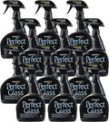 HOPE'S Perfect Glass Cleaner Spray, Streak-Free, Ammonia-Free Window, Mirror, Screen, Tinted Glass, and Shower Door Cleaner, Indoor and Outdoor Glass Surfaces, 32 Fl Oz, Pack of 12
