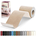 Linen Repair Tape 4x79 inch, Self Adhesive Fabric Patches, Linen Patch Tape Kit, Fabric Repair Tape for Couch Sofas, Headboards, Chairs, Pillows, Curtains, Couches - Dark Beige