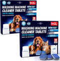 Washing Machine Cleaner Tablets for Pet Owners - Front & Top Load Washer Deep Cleaning - Septic Tank Safe - HE Support - Remove Stubborn Pet Hair - Eliminates Pet Smells - Prevents Pet Dander Build-up