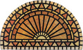 CHICHIC Welcome Door Mat 18 x 30 Inch Front Doormat Outdoors for Home Entrance Outdoors Mat for Outside Entry Way Doormat Entry Rugs, Heavy Duty Non Slip Rubber Back Low Profile, Semicircle