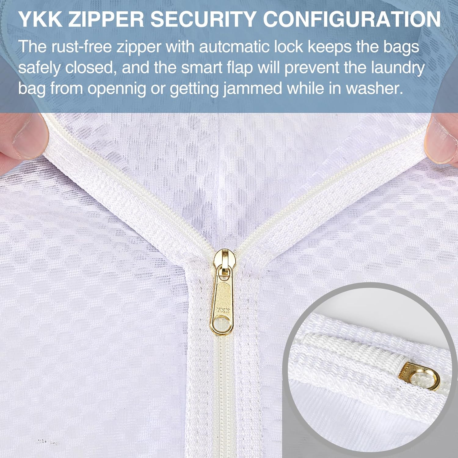 4 pcs Durable Honeycomb Mesh Laundry Bags for Delicates 16" x 19" (2 Large) 12" x 15" (2 Medium)