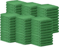Avalon Towels Terry Bar Mop Towels (Value Pack of 60) Size 14"x17" – Absorbent and Durable, Multipurpose Cleaning Rags, Cotton Cleaning Cloths, Terry Cloth Rags, Reusable Shop Rag (Green)