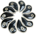 HISTAR 10pcs Crystal Pu Leather Golf Iron Head Covers Set Iron Club Headcover