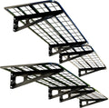 4-Pack 2x4ft Garage Wall Shelving, 4 Shelf Total 16 ft(L) Garage Shelving Wall Mounted, Heavy-Duty Storage Shelves, Perfect for Holding Storage Bins, Sporting Goods, Tools, and More Space-Saving