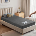 BEDLORE Waterproof Mattress Protector, Noiseless Twin Size Mattress Pad with Deep Pocket Fitted Up to 6"-15", Soft Breathable Dirt-Proof Single Bed Mattress Cover for Bedroom (Gray)