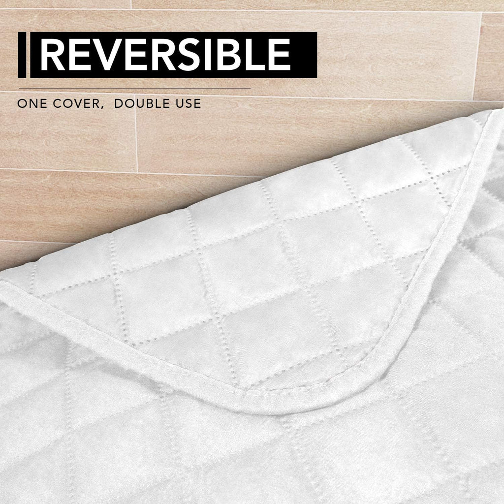 Easy-Going Sectional Couch Covers for Dogs L Shape Sofa Cover Reversible Sofa Slipcover Chaise Lounge Cover Furniture Protector Cover for Pets Dog Cat (42 x 68 inches, White/White)