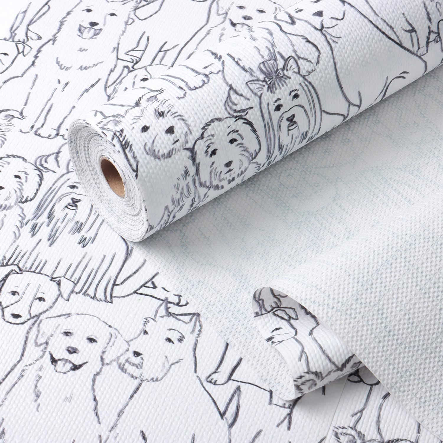 Dog Shelf Liner Non-Adhesive and Strong Non-Slip, Animal Cabinet Drawer Liners for Kitchen Cabinets, Waterproof Cupboard Liners,Easy to Clean,12IN x 10FT